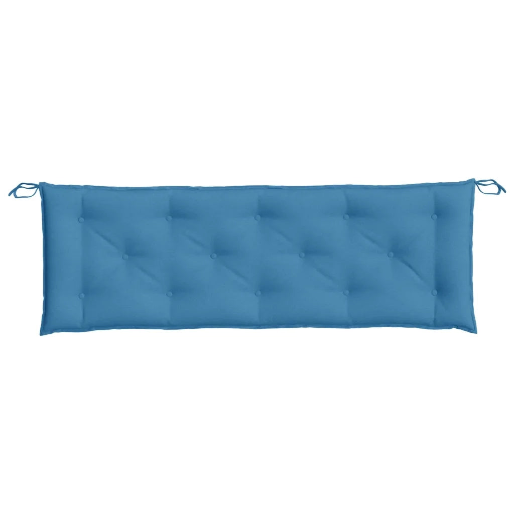 Cuscino Panca da Giardino Blu MÃ©lange 150x50x7 cm in Tessuto