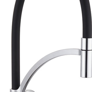 Miscelatore lavello a muro con bocca nera orientabile - Serie Madison