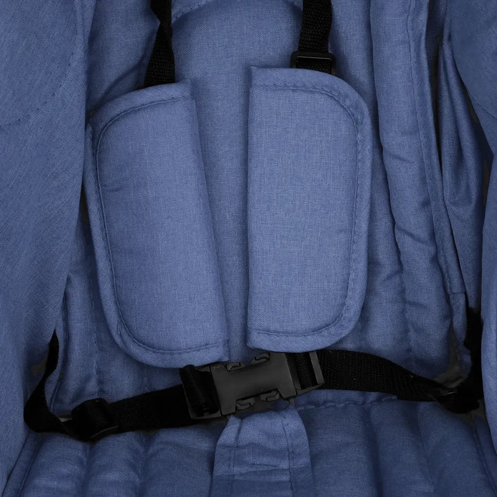 Passeggino Gemellare Blu Marino in Acciaio cod mxl 76795