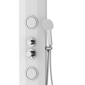 Pannello doccia ovale bianco - Serie Avana