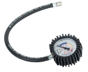 Manometro antiurto controllo pressione gomme con raccordo universale