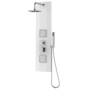 Pannello doccia quadrato bianco - Serie Cancun