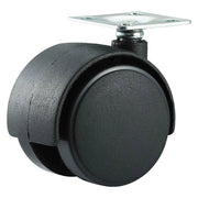 RUOTA PER MOBILI DOPPIA ÃE¸ 50 - piastra mm 38 x 38 - capacitÃE kg 30 - pz 2 BL  - UNIKO