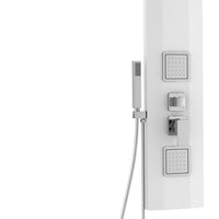 Pannello doccia quadrato bianco - Serie Cancun