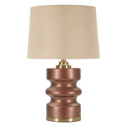 Lampada da Tavolo VKH727, Marrone, Vetro, 56,5x36,5x36,5 cm