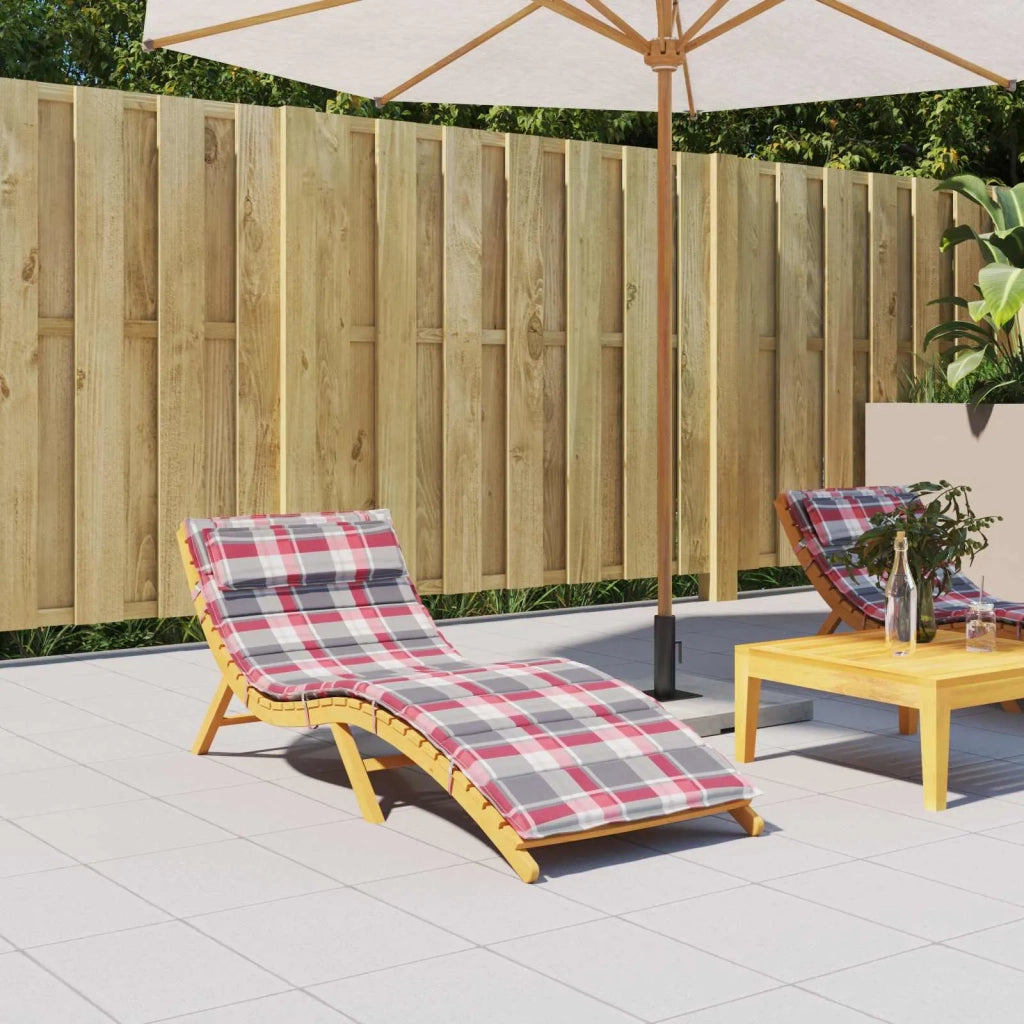 Cuscino per sedie | Cuscino per Lounger Sole Rosso e grigio 178 x 60 x 4 cm