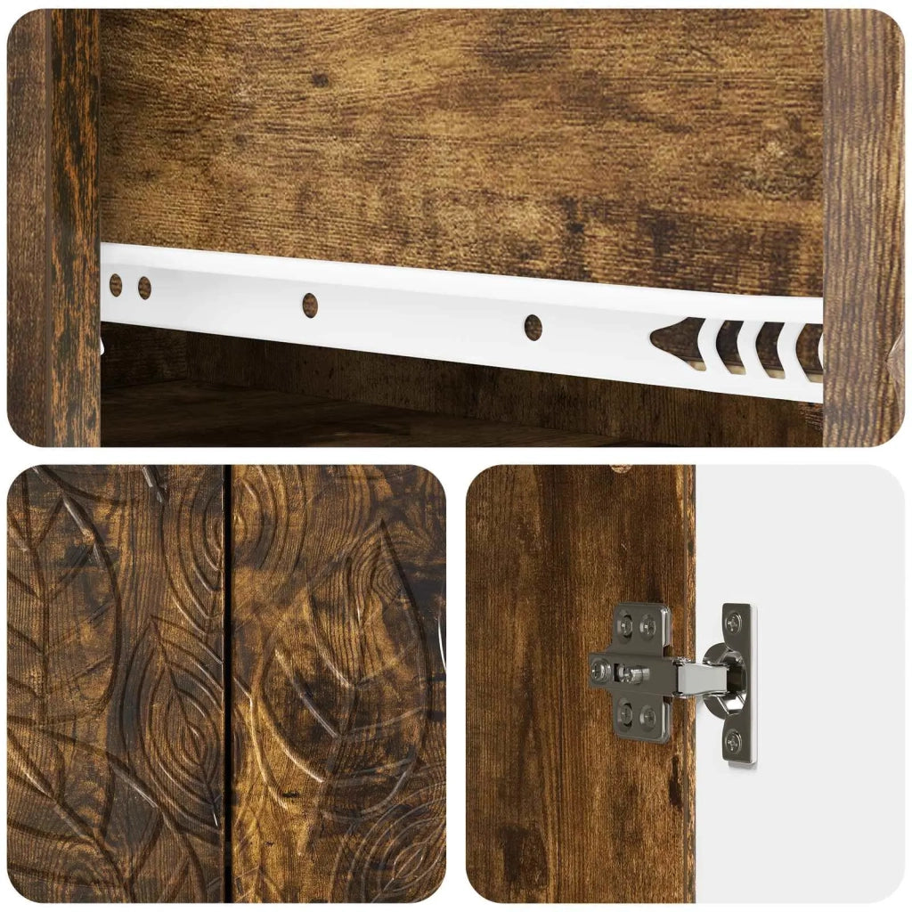 Credenza Rovere Fumo 89 x 34,5 x 60 cm Legno ingegnerizzato 895120