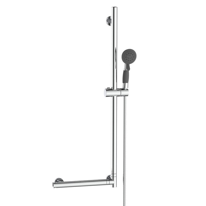 Saliscendi in acciaio con maniglione di sicurezza - Serie Samos