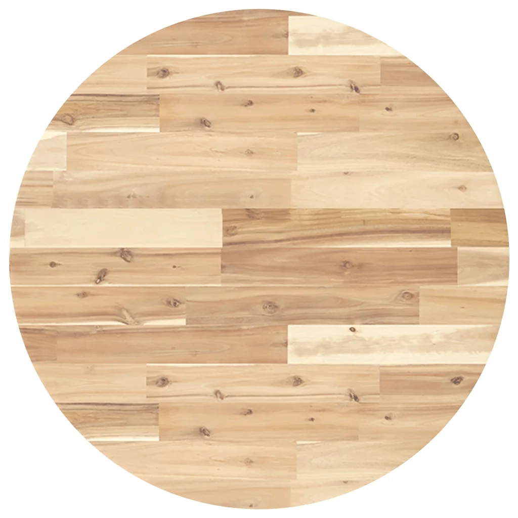 Piano Tavolo Rotondo Ã˜70x2 cm in Legno Massello di Acacia