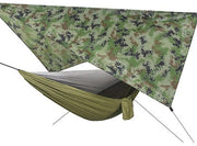 Materassino per tenda da campeggio 200 kg - Tenda da campeggio all'aperto - Retino per insetti - Copertura impermeabile - 290 x 140 cm - Incluso accessori