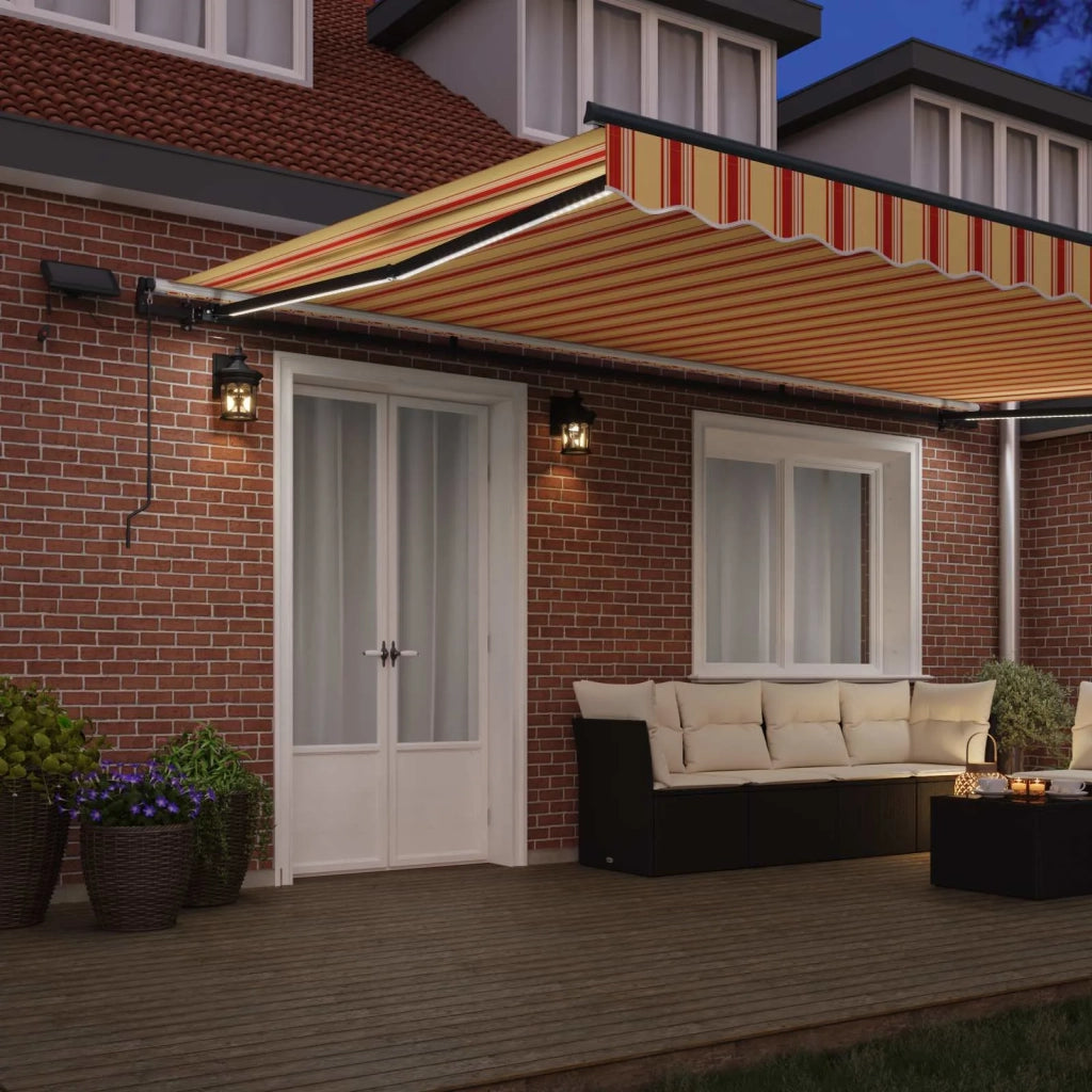 Tenda Retrattile giallo e arancione 500 ×300 cm Tessuto 3331248