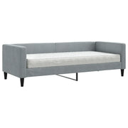 Divano letto | Sof¨¤ letto | Letto singolo con Materasso Grigio Chiaro 80x200 cm in Tessuto