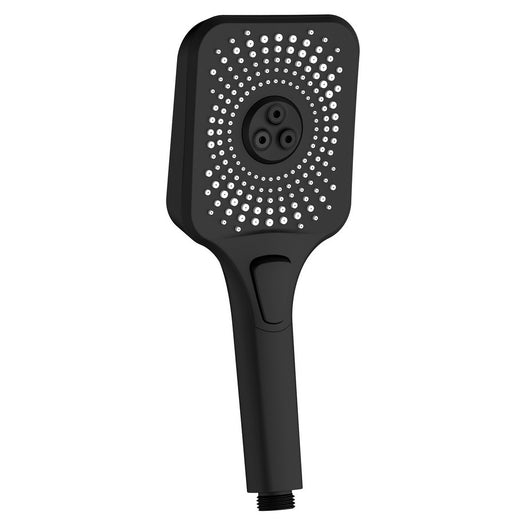 Doccino nero con pulsante 3 getti - Serie Vortex Square