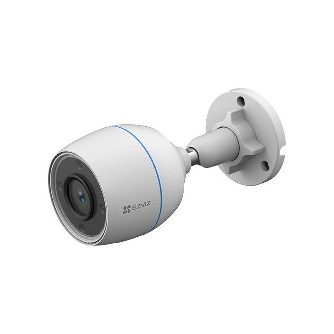 Ezviz S9162538 H3c Telecamera IP da Esterno 1080p Wi-Fi Dual Band Rilevamento AI Visione Notturna 30m IP67 colore Bianco