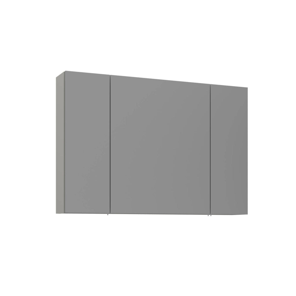 Mobile da bagno con specchio "Bari 100" - 97 x 16 x 66 cm - Cashmere opaco