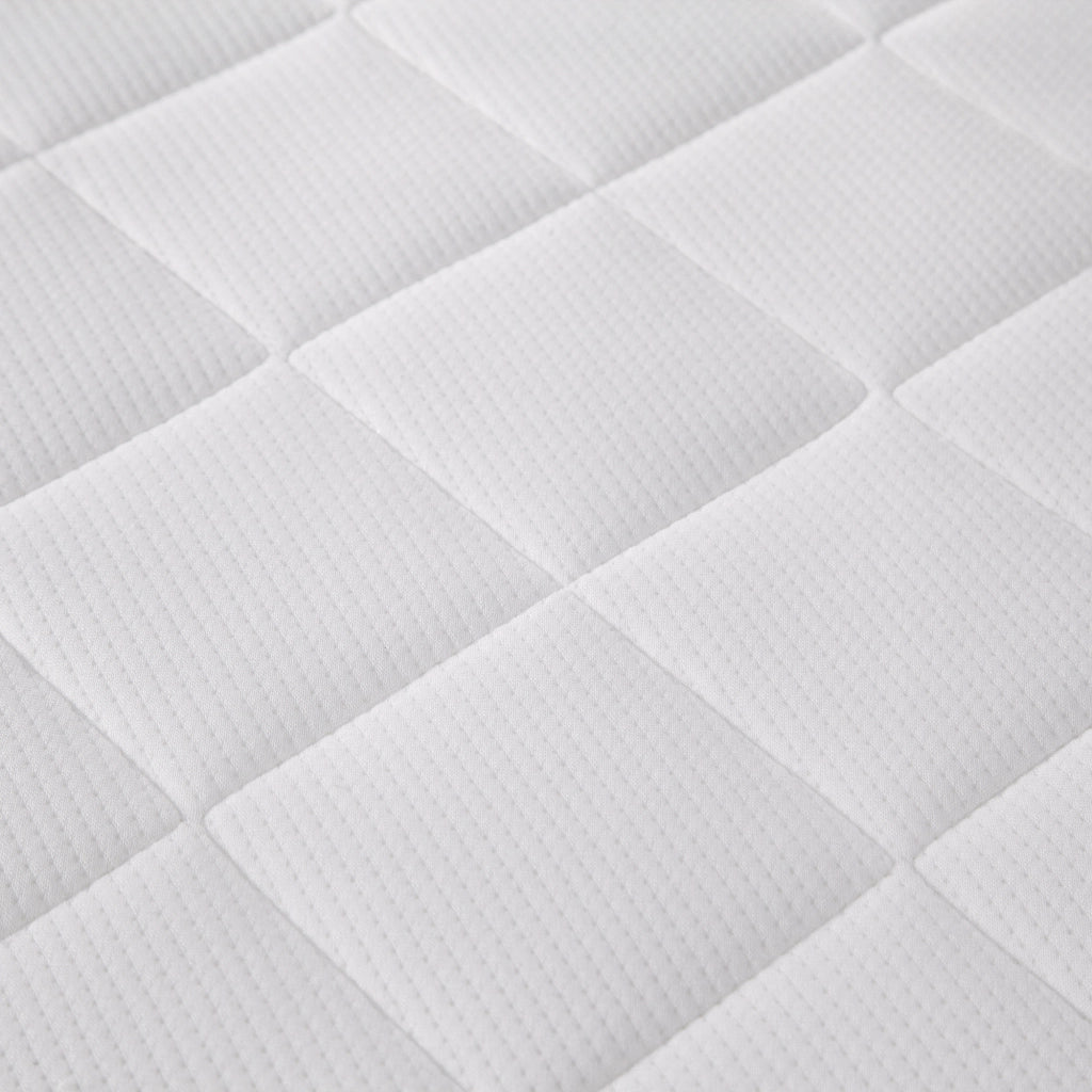 Materasso in schiuma H3 con supporto a 7 zone, certificazione OEKO-TEX, bianco grigio