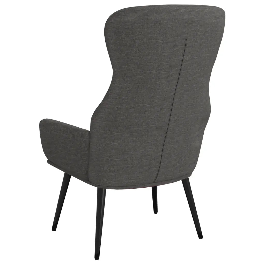 Sedia Relax Grigio Scuro in Tessuto 341072