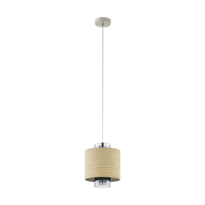 Lampadario A Sospensione Vintage Mediouna Acciaio Beige 1 Luce E27