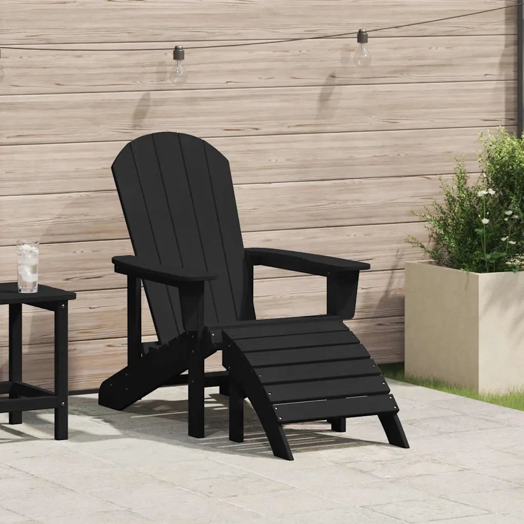 Sedia Adirondack Nero 82 x 74 x 92 cm HDPE 42006631