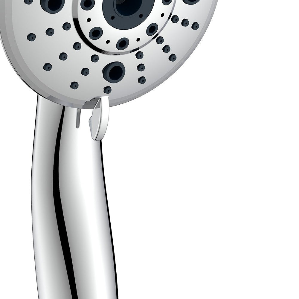 Doccia cromata a 7 getti - Serie Apollo