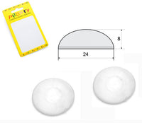 paracolpo adesivo trasparente a goccia mm.24x8 bl.pz.4 cod:ferx.433