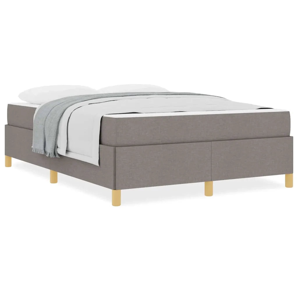 vidaXL Letto a molle Talpa e Beige e Bianco 140 x 200 cm Schiuma