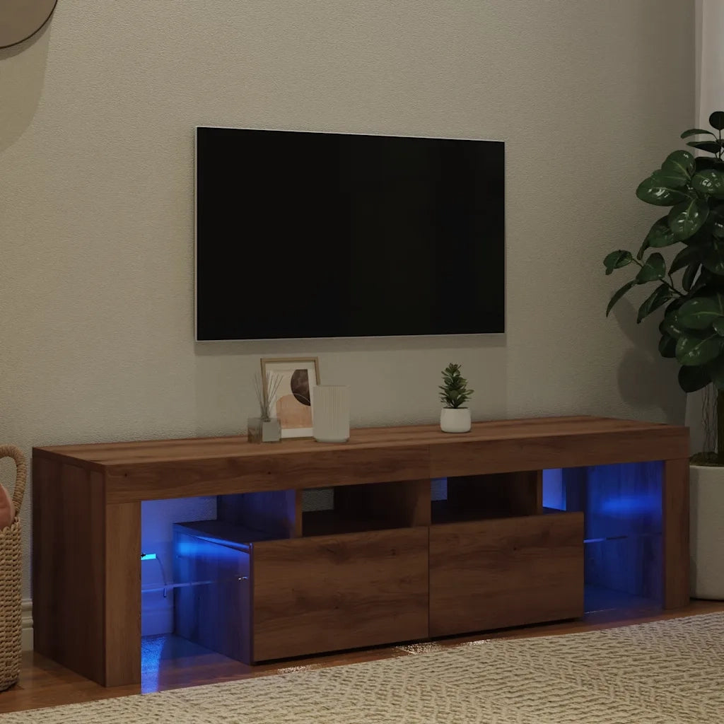 vidaXL Mobile Porta TV con LED Artigianale 140x36,5x40 cm Multistrato
