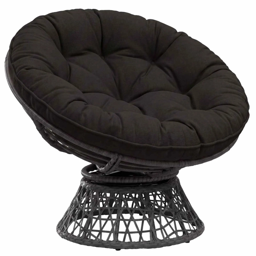 Cuscino per Sedia Appesa VIANEN 100% Poliestere Nero 954041