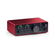 Interfaccia audio focusrite scarlett solo 4gen red e black - 0815301001478