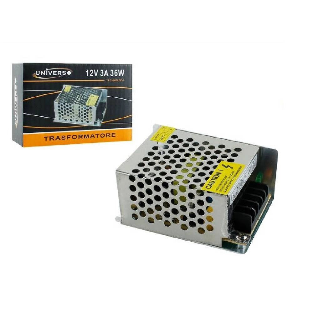 Trade Shop - Alimentatore Stabilizzato 12v 3ampere Switch Trasformatore Top Quality 36w S-3aa -
