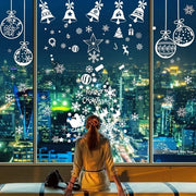 398 pezzi di decorazione per finestre autoadesiva - Natale - festa - articoli per l'anno nuovo - decorazioni per l'autoaiuto per porte - finestre - vetrine - tema natalizio - festa - PVC