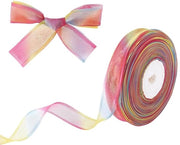 Seta Organzetta a Linto 100 Metri - Linto a Regola d'Arco - Linto Chiffon - Confezione Regalo - Decorazione di Matrimonio - Effetto di Assorbimento della Luce - Nastro di Regalo