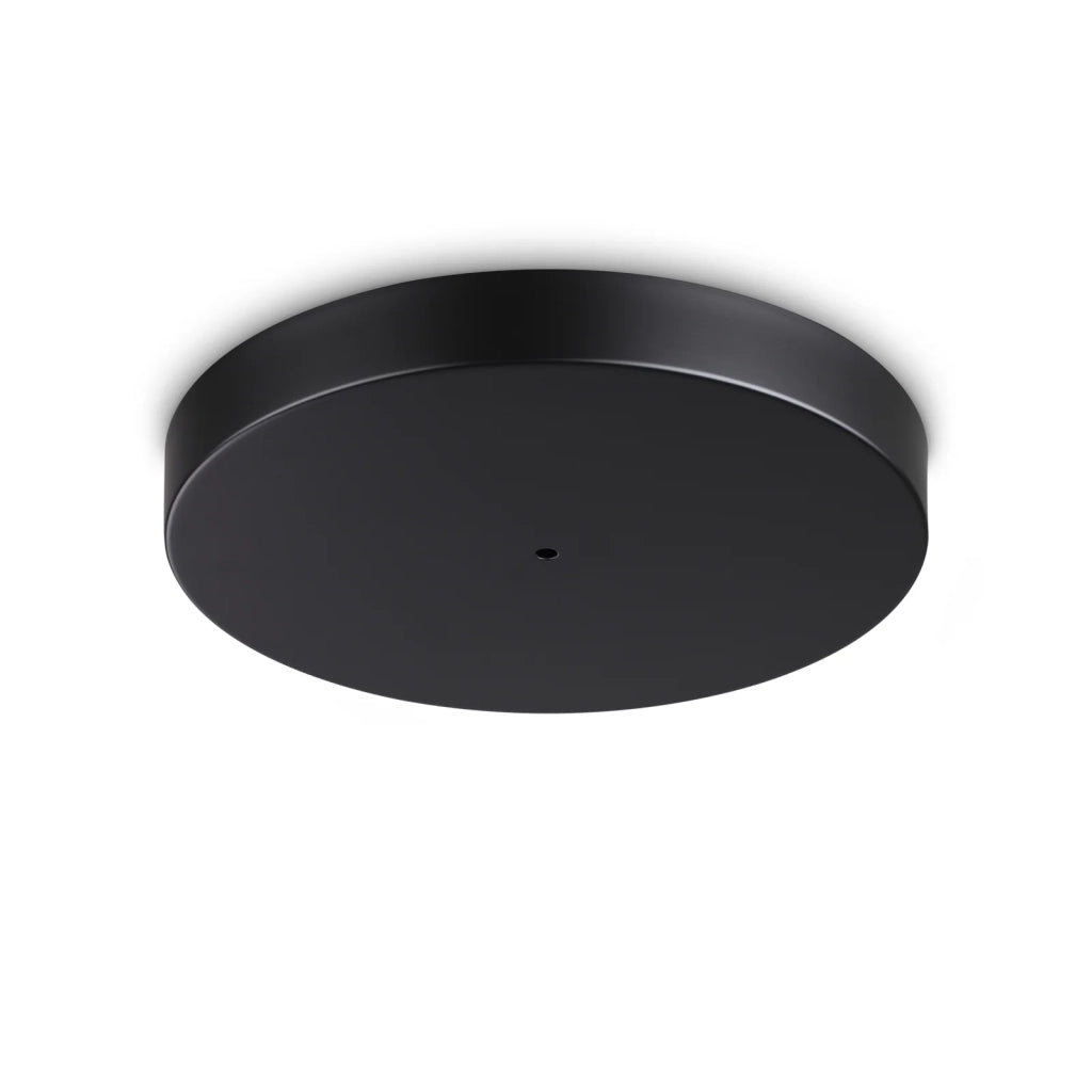 Plafoniera Collezione MAPA Nero Ø36 Cm H4,5 Mm Alluminio/Vetro Ideal Lux