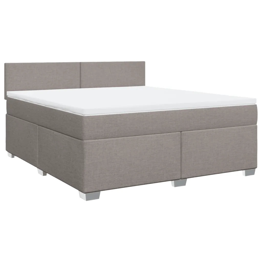 Giroletto a Molle con Materasso Tortora 180x200 cm in Tessuto 3285964
