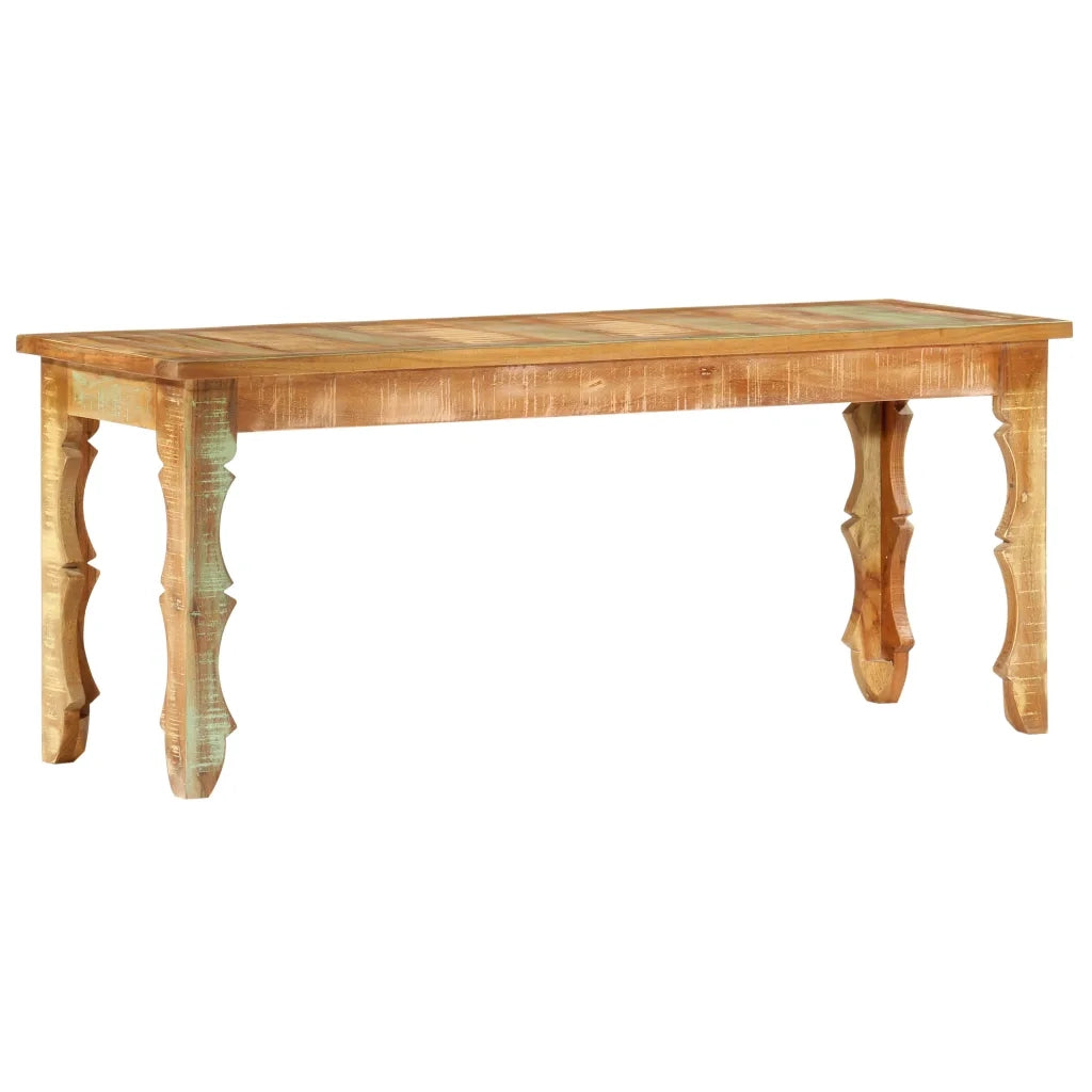 Panca-Sgabello 110x35x45 cm in Legno Massello di Recupero