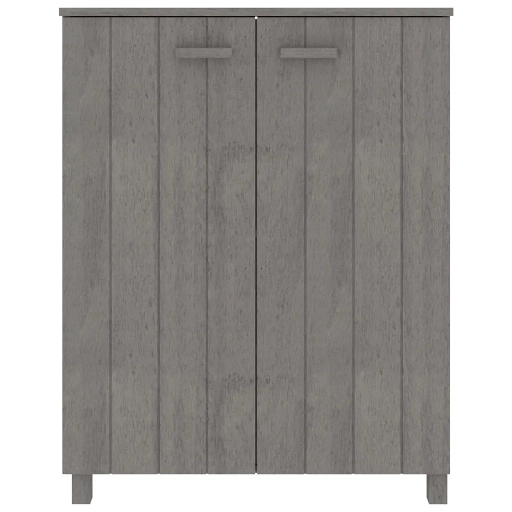 Scarpiera HAMAR Grigio Chiaro 85x40x108 cm in Legno di Pino