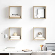 Mensole a Cubo 4 pz Rovere Sonoma 26x15x26 cm cod mxl 57872
