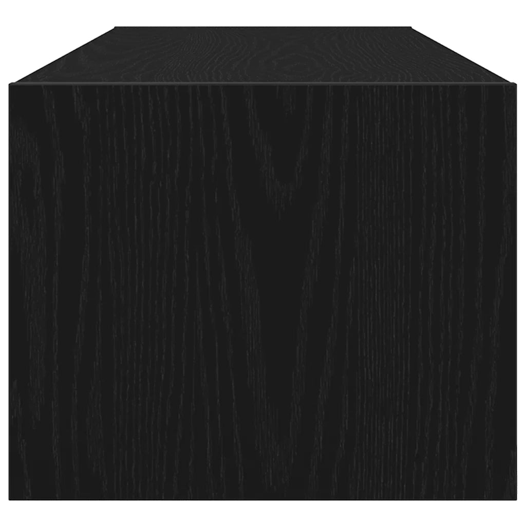 Mobili TV 2 pz Rovere Nero 100x31x25,5 cm in Legno Multistrato