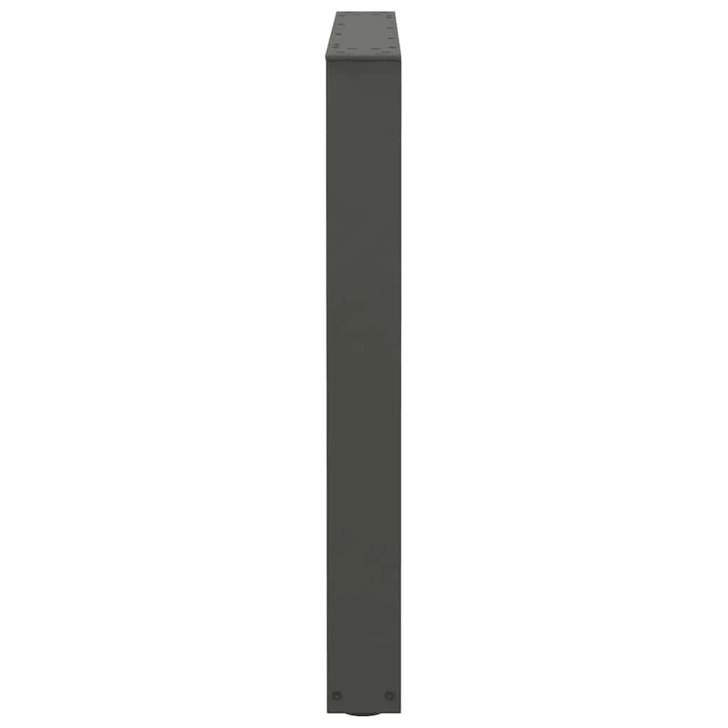 Set di 2 gambe regolabili per tavolo da pranzo a forma di V 80 x 72-73,3 cm in acciaio antracite 02_0056936