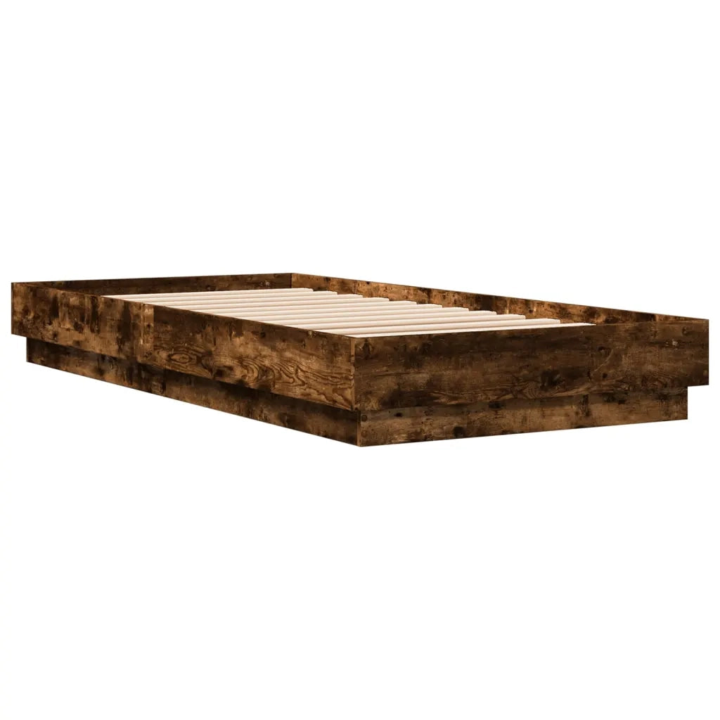 Giroletto senza Materasso Rovere Fumo 100x200 cm in Truciolato 839599