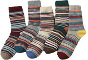 Set di calze calde - Calze per casa - Set di 5 paia - Donna/Uomo - Set di calze calde invernali - Calze per casa - Calze riscaldate - Calze spesse - Calze di lana - Calze fluff - Taglia 40-46