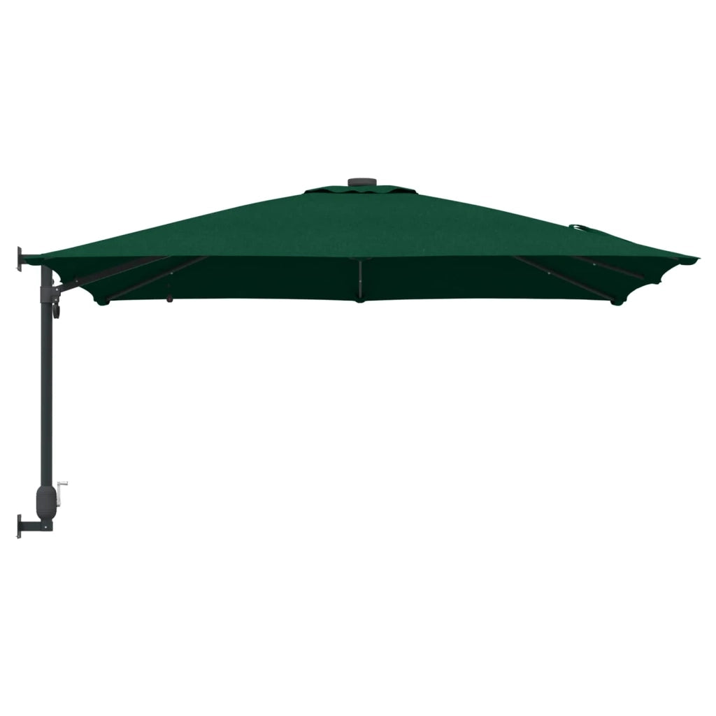 Ombrellone da giardino moderno inclinabile 248,5 x 247,5 x 160 cm poliestere verde 02_0058651