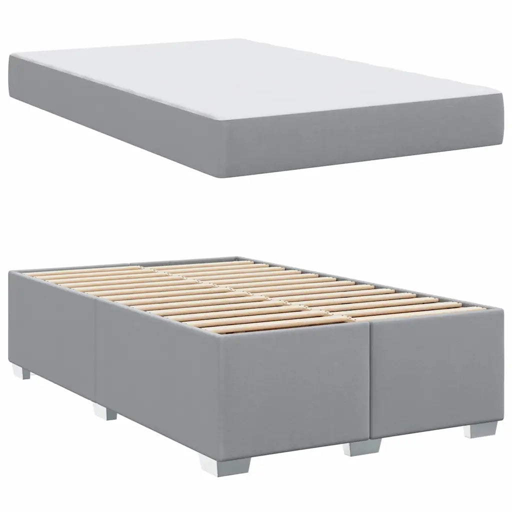 vidaXL Struttura del letto Grigio chiaro 120 x 190 cm Tessuto