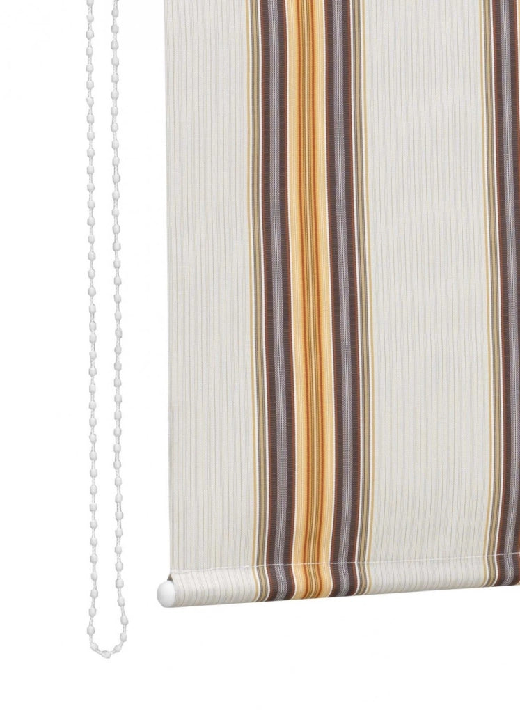 Tenda da sole a caduta, rullo avvolgibile con catenella L 150 H250cm Fredi righe beige