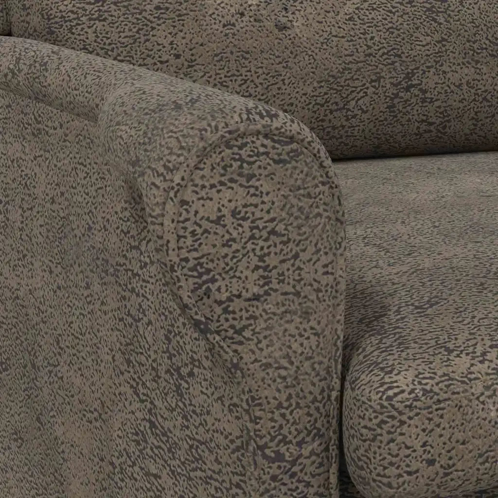 Poltrona-Divano Sedia-Poltroncina Grigio scuro Pelle Sintetica