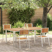 Set da pranzo per esterni 5 pcs Legno di Acacia Massello 3334793