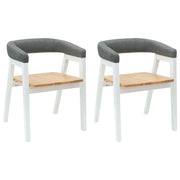 Sedie da pranzo 2 pz | Sedie da cucina Bianco 54 x 57 x 73 cm