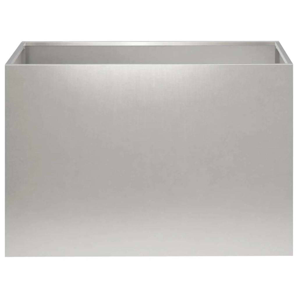 Vaso da giardino Argento 60 x 40 x 40 cm Acciaio Inox 8005688