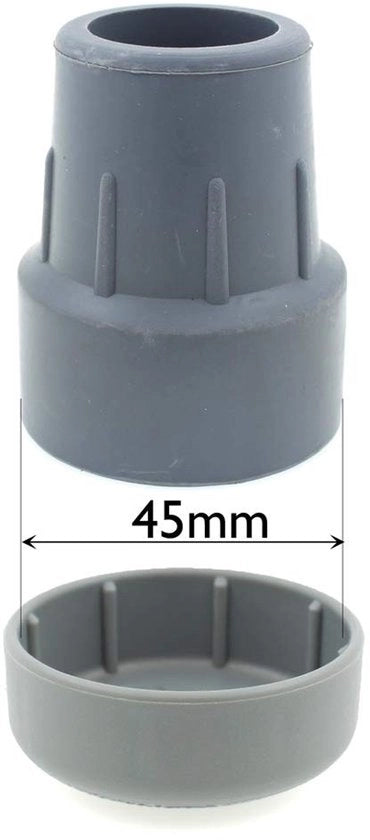 Gomme per passeggini/Zimmer frame - Bassa attrito - Adatto per ferrule in gomma - Diametro base 45mm - Facile movimento - Adatto per persone fragili - Passerella per passeggio
