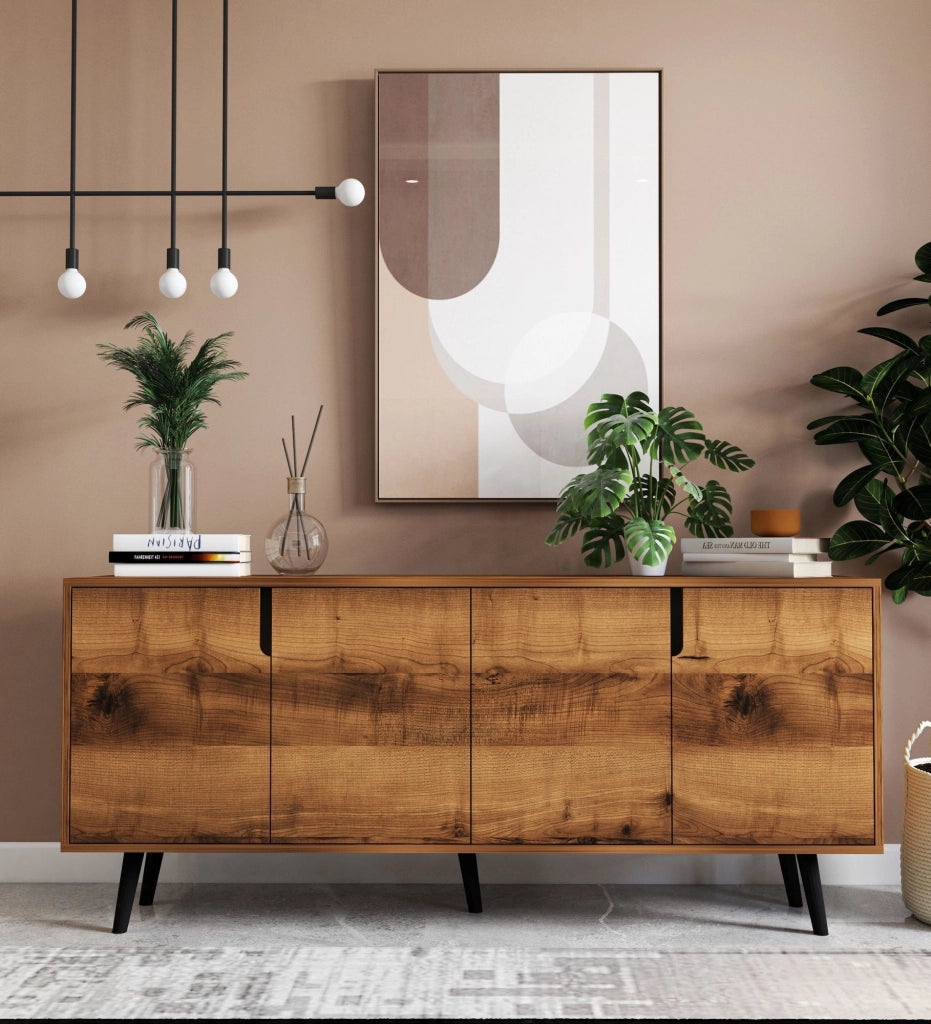 Credenza in legno "Latina" - 180 x 45 x 80 cm - Marrone
